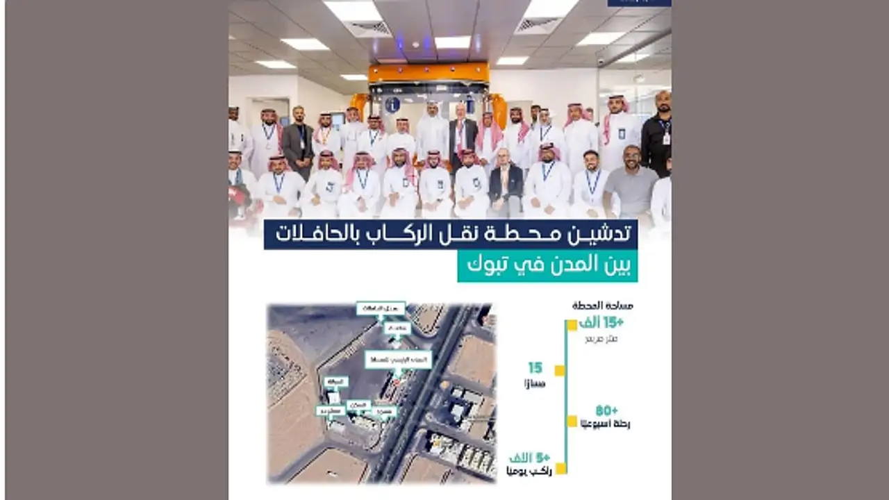 تدشين محطة حافلات تبوك الجديدة لتعزيز منظومة النقل بين مدن المملكة